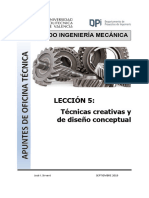 Lección 5: Técnicas Creativas y de Diseño Conceptual: Grado Ingeniería Mecánica