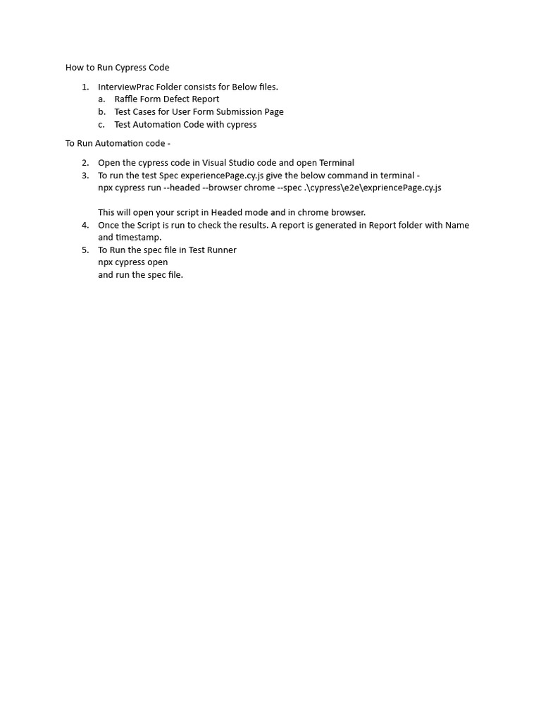 Cypress Automation Guide | PDF | Computers