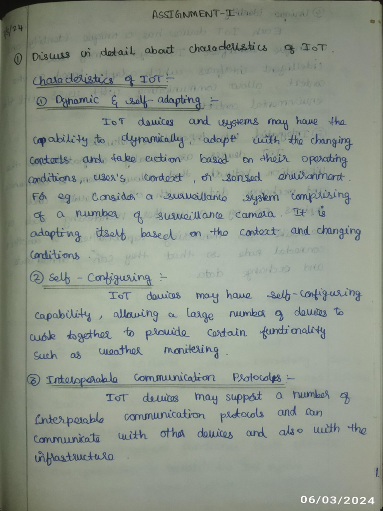 IoT Assignment 1 | PDF