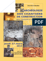 Archeologie Des Chantiers de Constructio