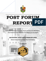 NSYF Post Forum Report