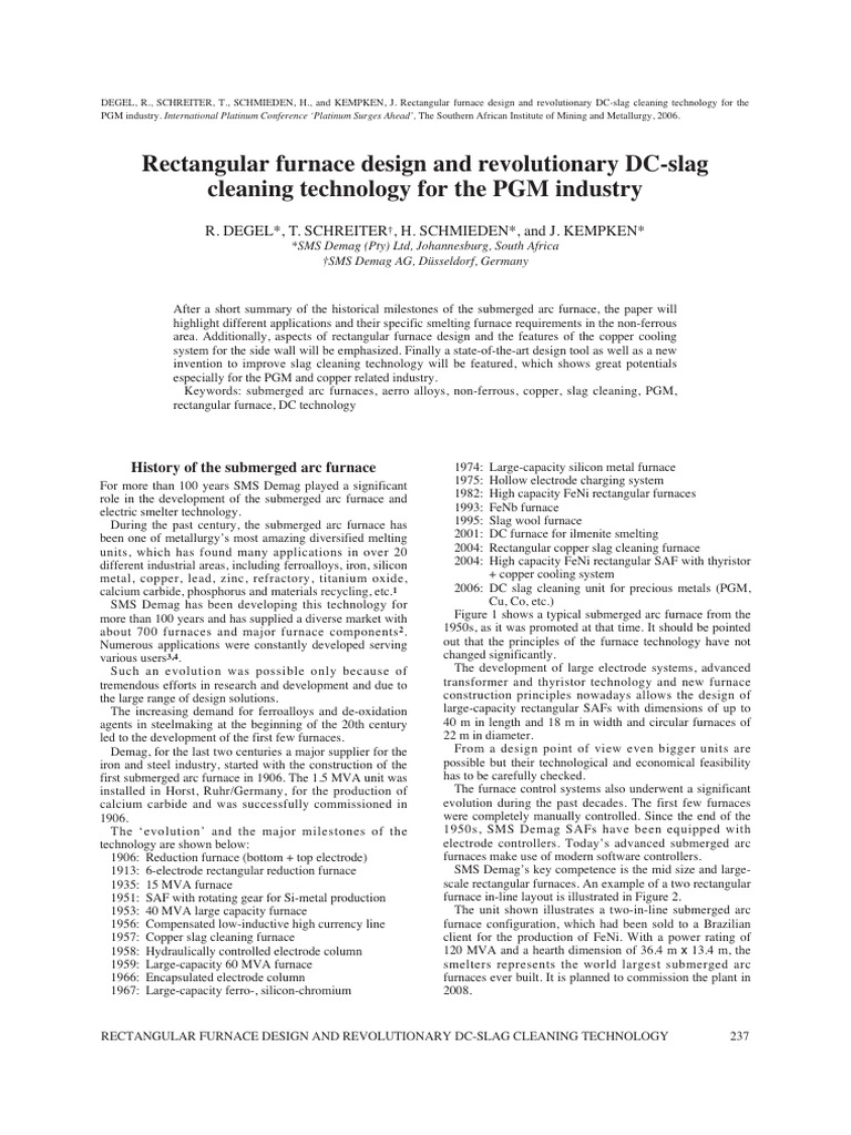 Rectangular Furnace Design Innovations | PDF | Metals | Materials