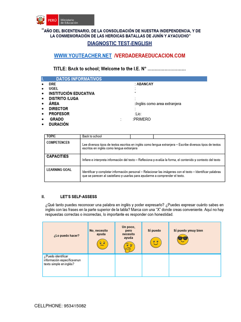 Ingles 1er Gardo | PDF | Idiomas del Reino Unido | Lingüística