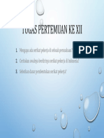 Tugas Pertemuan XII