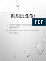 Tugas Pertemuan X