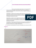 TP7 - La Conversion de L'énergie Lumineuse Par Photosynthèse