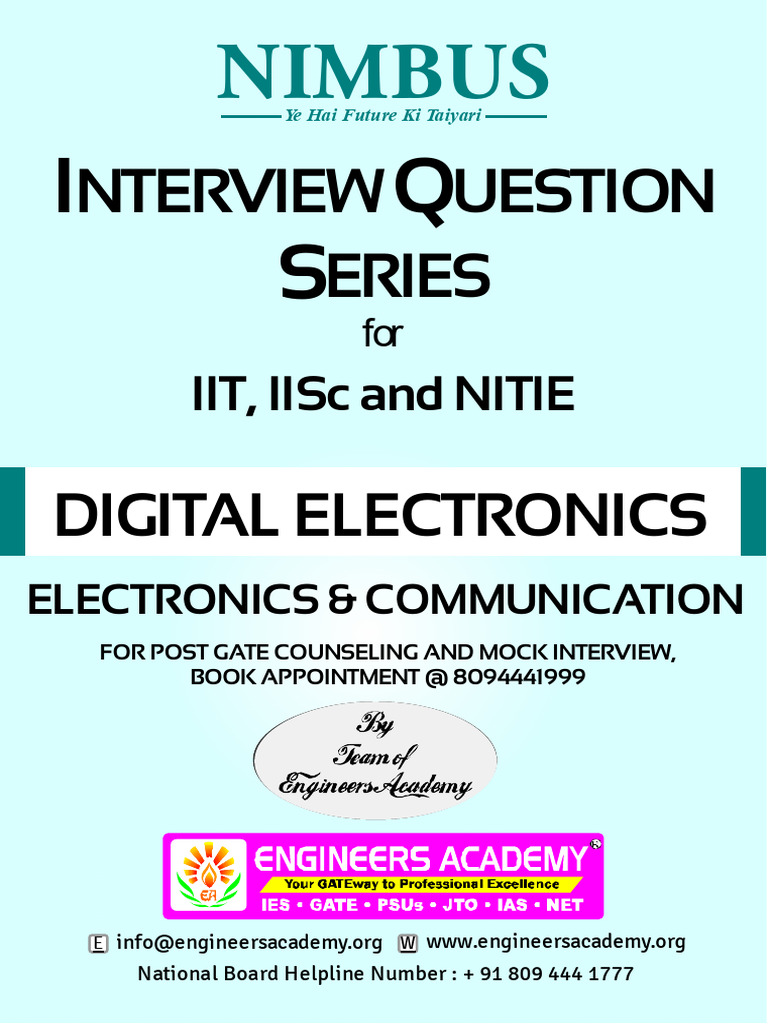 Digital Electronics Interview Questions | PDF | Logic Gate | Digital ...