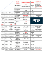 1.dönem Haftalara Ayrilmiş Plan Tablosu