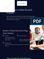 Exploring Online Research Programs For High School Students
