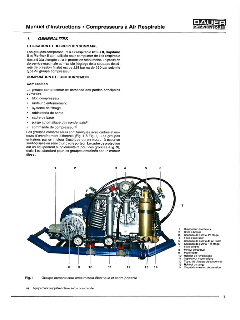 Bauer compressor Nautilus II | PDF
