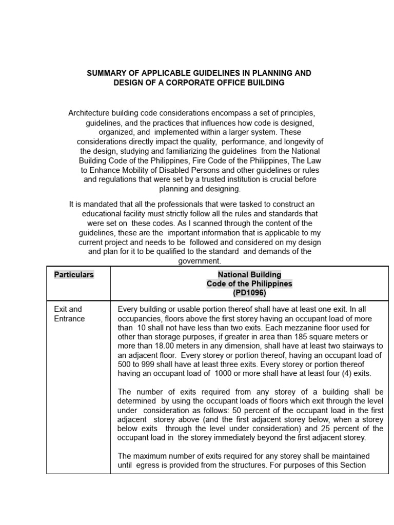 Corporate Office Design Guidelines Philippines | PDF | Stairs