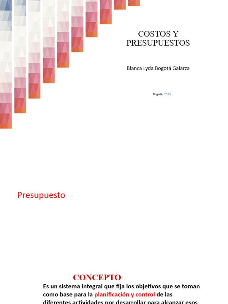 Guía Completa de Costos y Presupuestos | PDF | Presupuesto | Planificación