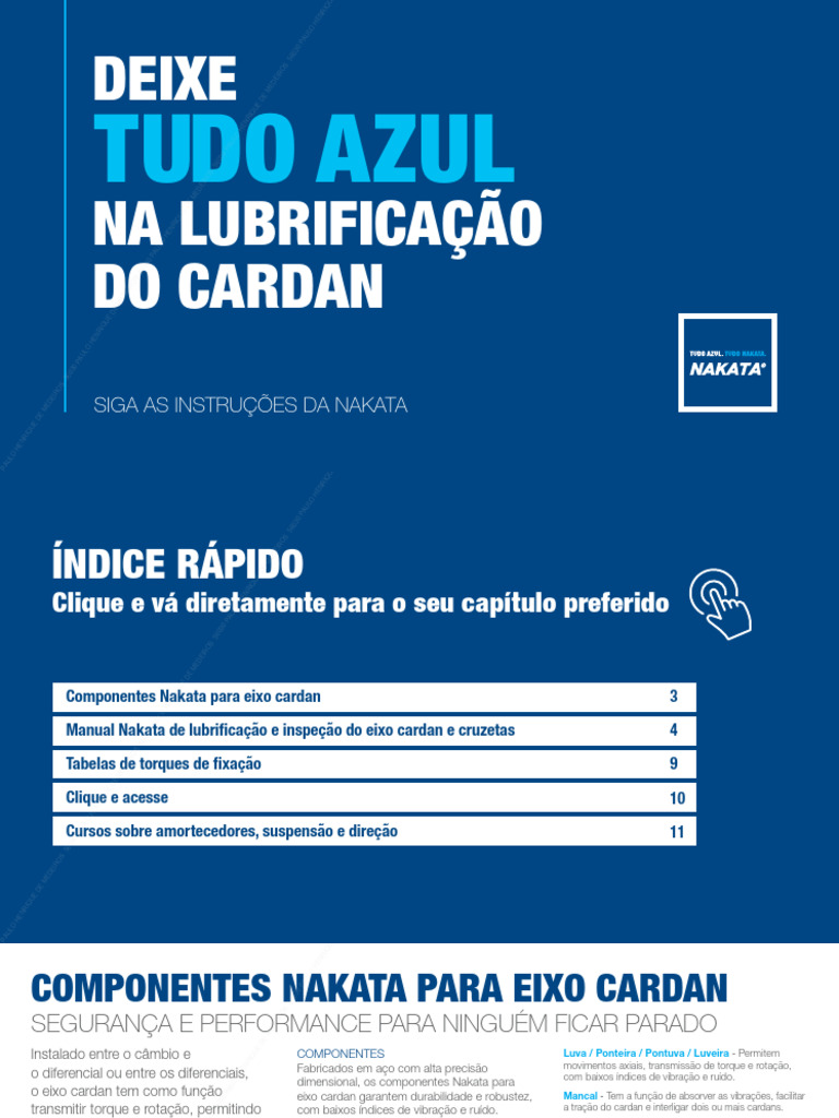 Manual de Lubrificação Nakata | PDF | Oscilação | Engenharia Mecânica