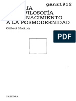 HOTTOIS, GILBERT - Historia de La Filosofía Del Renacimiento A La Posmodernidad (OCR) (Por Ganz1912)