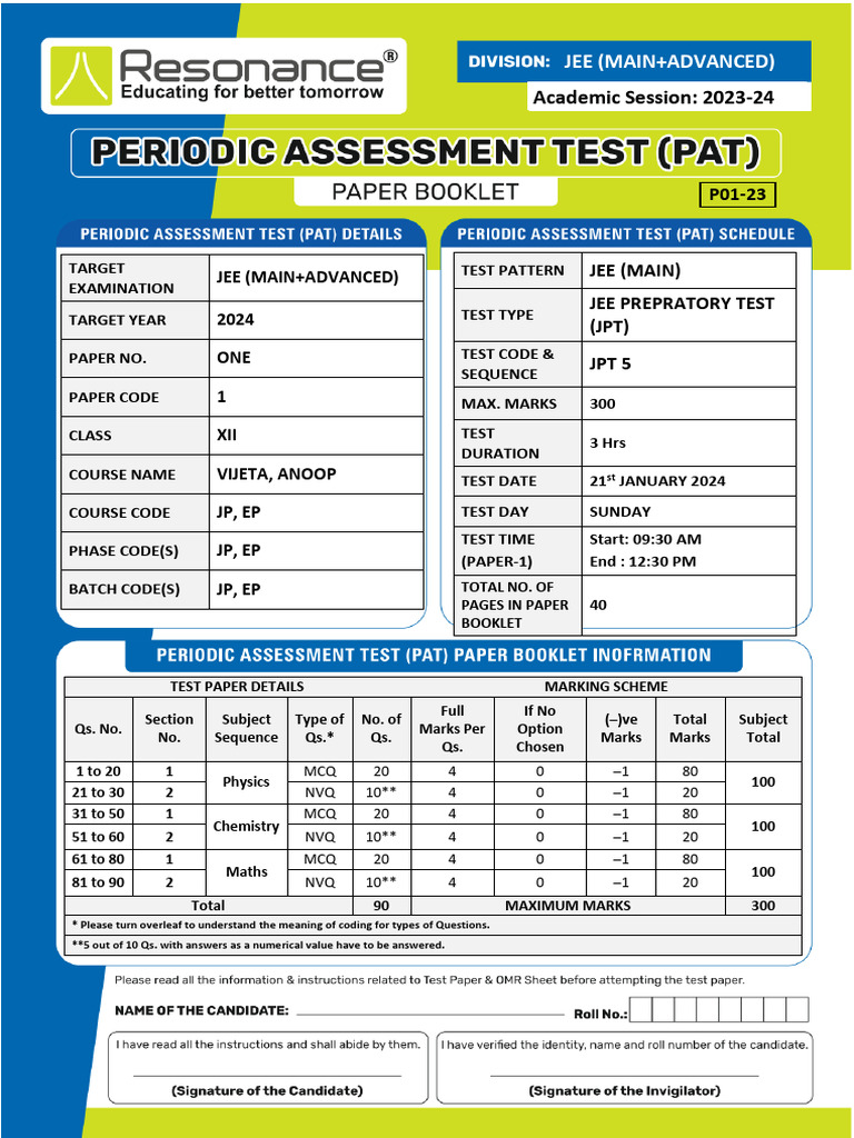 JPT 5 Q | PDF | Numbers