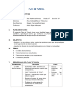 PLAN DE TUTORÍA Sesiones - Abril 2014