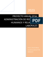 pROYECTO DE Adm RRHH