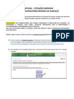 Cartilha Fornecedores - Cotação Energisa