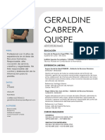 Geraldine Cabrera Quispe - CV