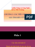 Chuong 3 CAC TIEU CHI DANH GIA TINH BEN VUNG