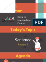 Lecture 2 - Assertive & Imperative Sentence