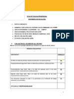 Ficha - Hoja de Calificación Rocio