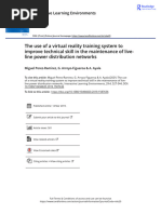 The Use of A Virtual Reality Training System To Improve Technical Skill in The Maintenance of Live Line Power Distribution Networks