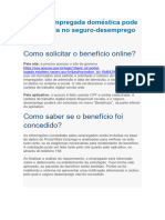 Como Solicitar o Seguro Desemprego de Empregada Doméstica