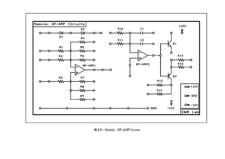 Module OP-AMP Circuits | PDF