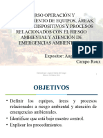 Curso Operacion y Mantenimiento de Equipos, Áreas, Dispositivos Riesgo Ambiental y Atencion A Emergencias Ambientales