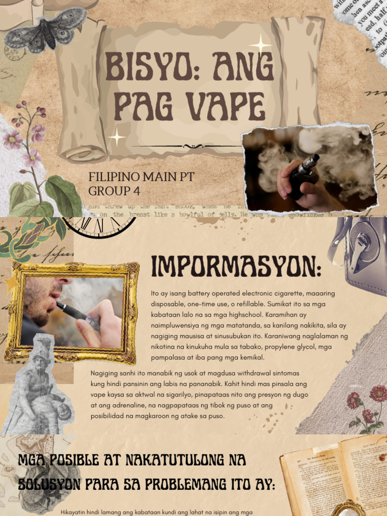 Bisyo Ang Pag Vape | PDF