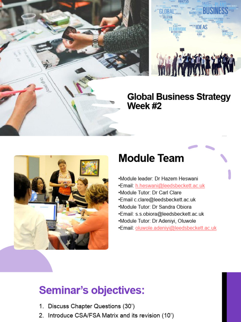 2024 SEMINAR 2 International Business Strategy in Action | PDF ...