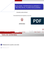 Distancia, Paralelismo, Perpendicularidad Y Angulo Entre Rectas en El Plano Euclidiano