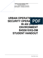 B4S5619XQ-DM Urban Operations IV - Security Operations in An Urban Environment