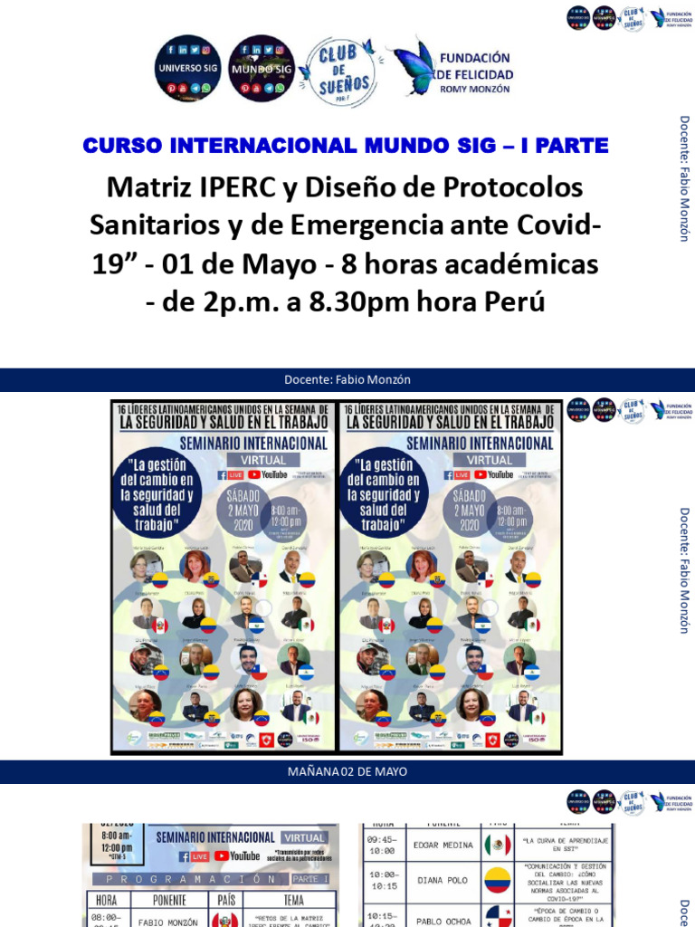 Curso IPERC y Protocolos Covid-19 | PDF