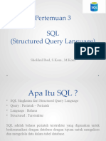 Pertemuan 3 - SQL CRUD