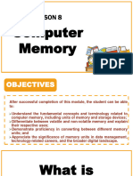 Lesson 8 Computer Memory