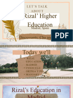 Higher Ed Rizal Spain