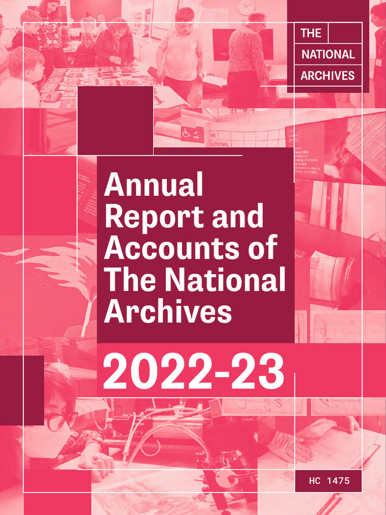 Annual Report Accounts National Archives 2022 23 Pdf The National
