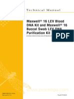 Maxwell 16 LEV Blood DNA Kit and Maxwell 16 Buccal Swab LEV DNA Purification Kit Protocol