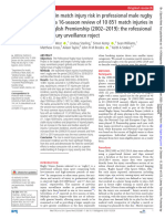 WEST 2020 - Trends in Match Injury Risk in Professional Male Rugby Union A 16-Season Review of Match Injuries in The English Premiership