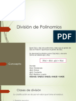 División de Polinomios PRE 