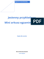 Jesienny Mini Arkusz Egzaminacyjny (E8) - Kopia Dla Ucznia Engly