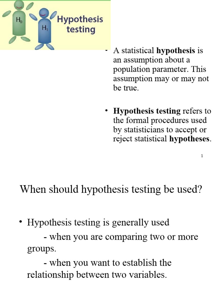 Hypothesis Testing Essentials | PDF