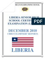 Chief Examiners Report Report For The Dec 2010 Lshsce