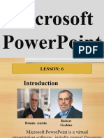 Microsoft Powerpoint: Lesson: 6