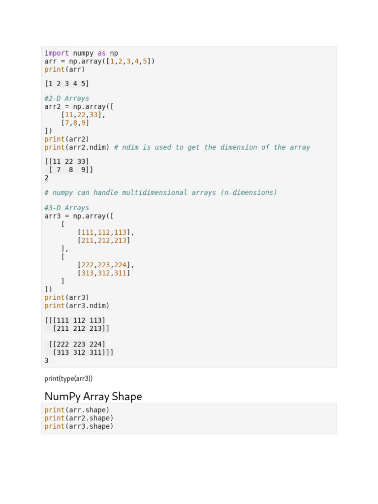 NumPy Basics Download Free PDF Standard Deviation Mean