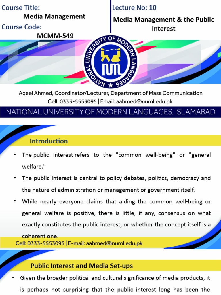 Understanding Public Interest in Media | PDF | News | Journalism