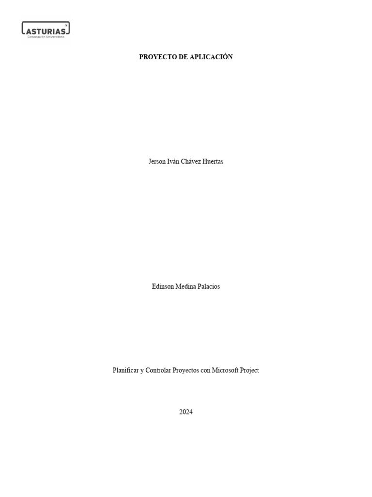 Proyecto de aplicacion planificacion microsoft project descargar