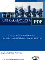 Ang Karapatang Pantao: Group 3-Module 3
